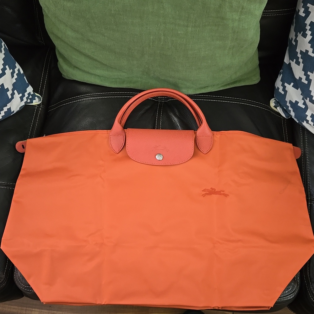 Longchamp Orange Travel Bag - Picture 8 of 11